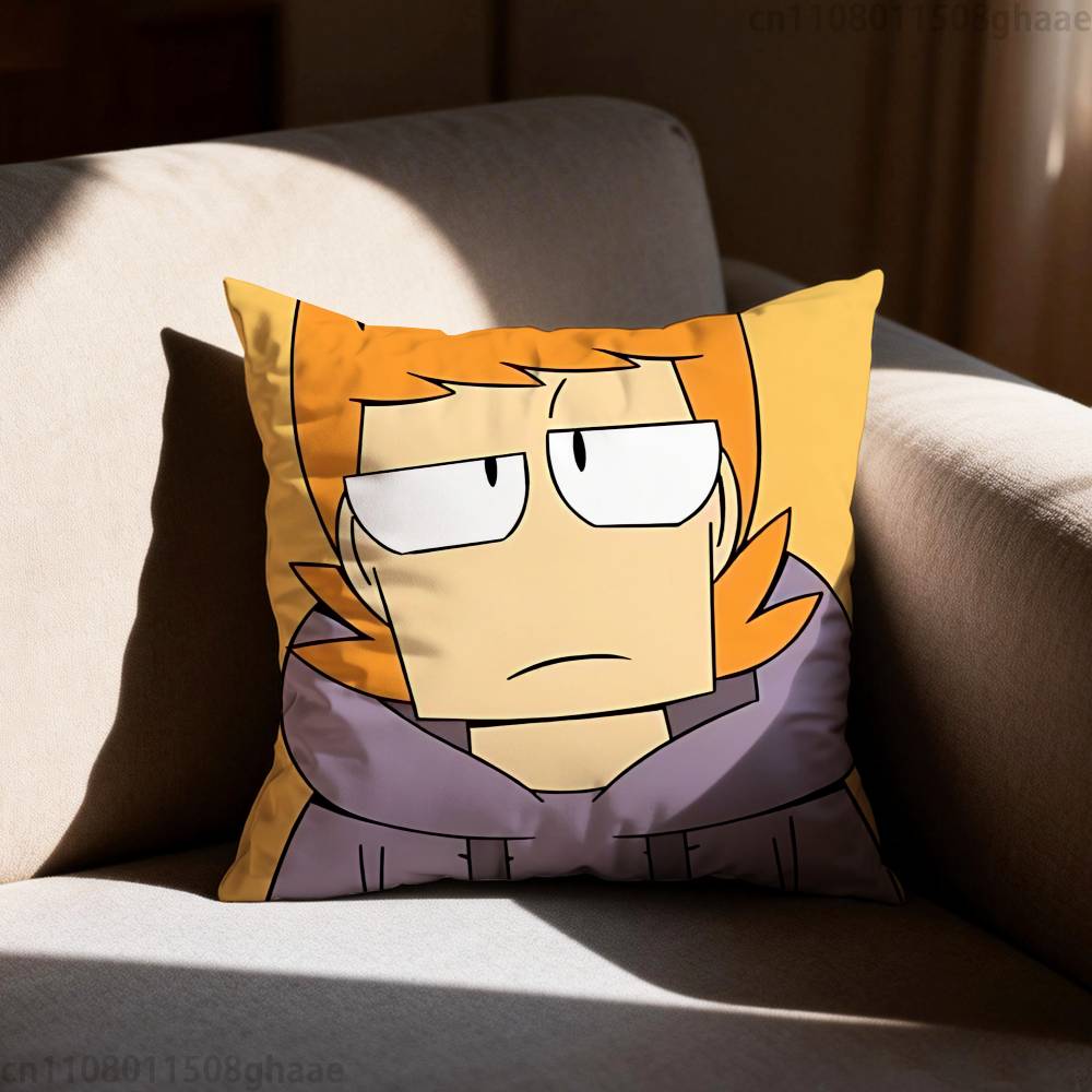 Anime Eddsworld matte Kissenhülle lässiger Stil Dekoration geeignet für Heimdekoration ohne Kissenkern