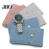 Jewelry Organizer Bag Watch Anti-wear Anti-scratch Shock-proof Press Button Short Velvet Pouch Snap Design Portable Packing Daily Use