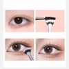 Faltbarer, abgewinkelter Wimpernpinsel mit Wellenschliff, Mascara-Fächerpinsel, Augenbrauenpinsel, Wimpernkamm, Make-up-Tool mit weichen Borsten