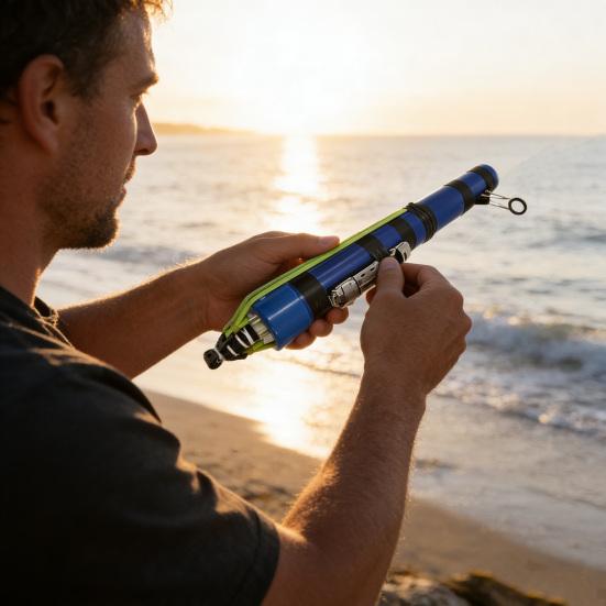 Catapult Fishing Rod Fly Fishing Lure Launcher Rod Professional Slingshots Fishing Pole Reel Set Shore Pier Beach Fishing Accessories