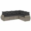 VidaXL Salon de Jardin avec Coussins 6 pcs, Canapés de Terrasse, Ensemble de Meubles de Patio, Mobilier d'Extérieur, Gris 3253747
