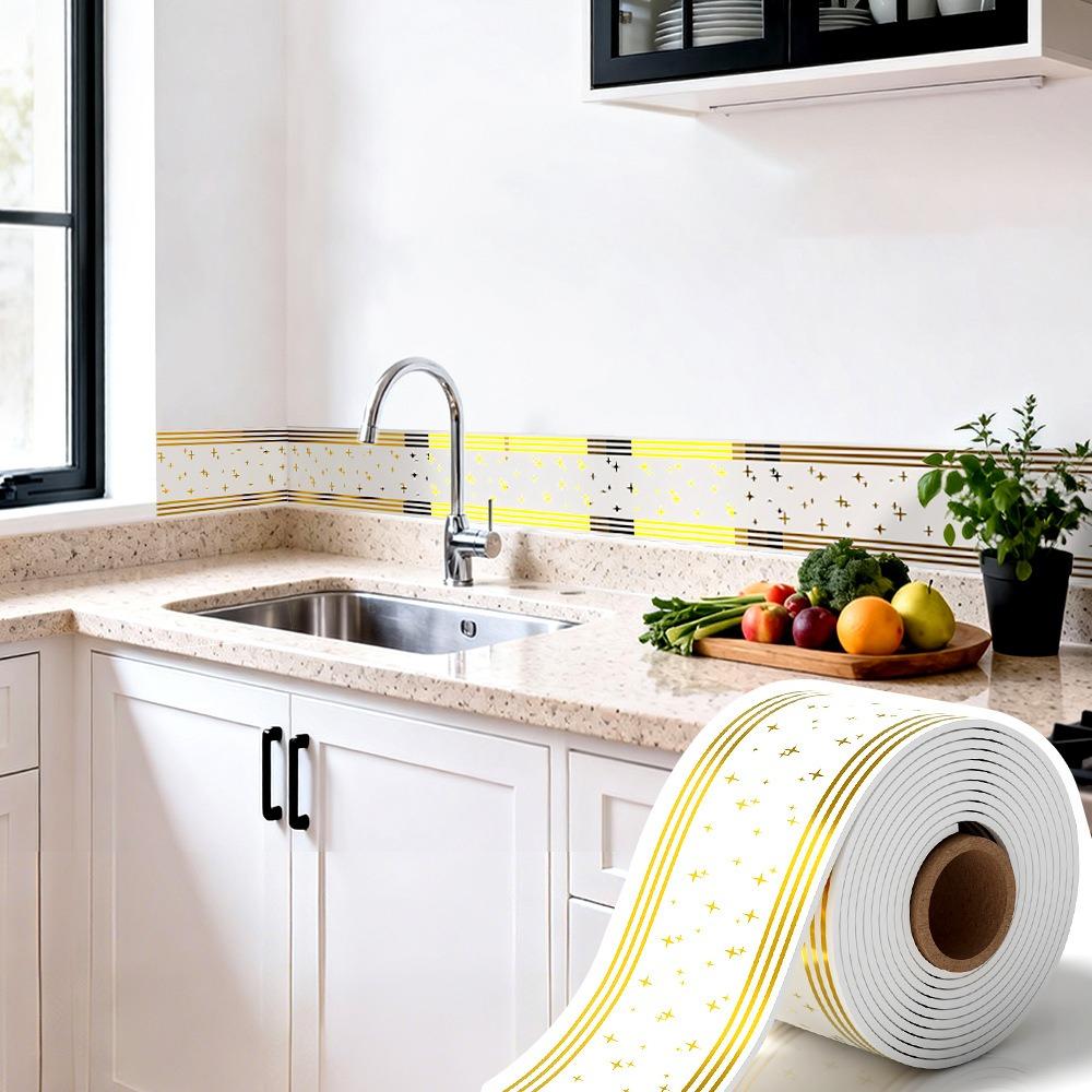 Waterproof Wall Border Flexible Baseboard Trim Border Decorative Strip Living Room