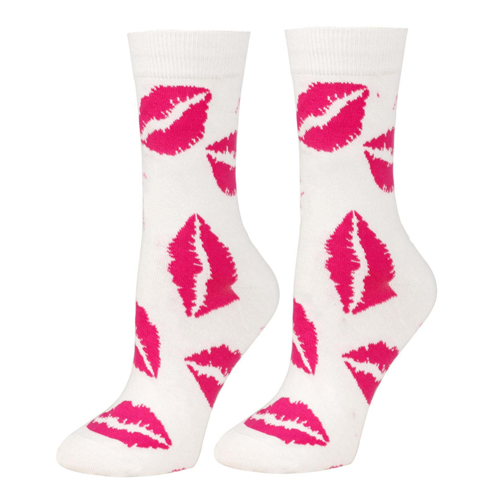 Valentine s Day Gift: Heart-shaped Mid-calf Cotton Knit Socks One Size