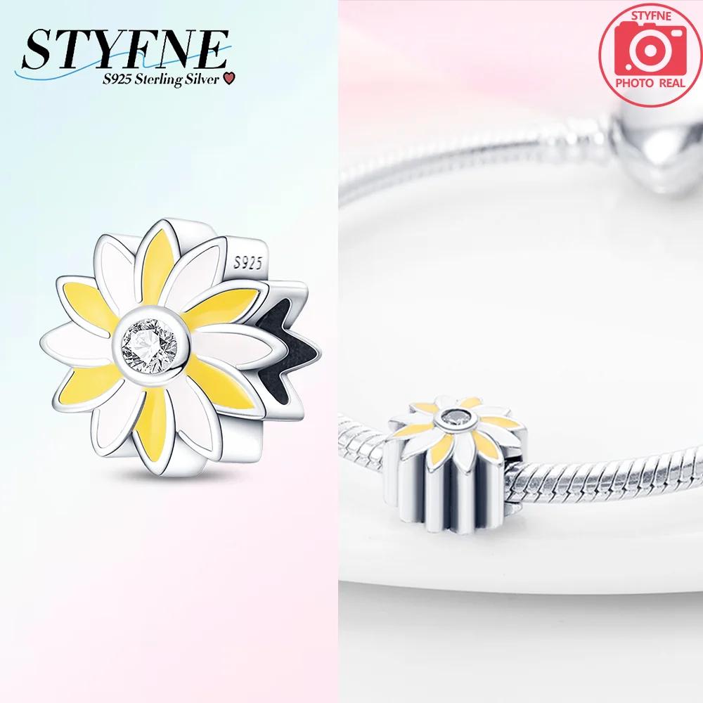 Charms Plataheart Shaped Flowerbeads For Charms Copper Bracelet Beads Jewellery Making Women'S Gift