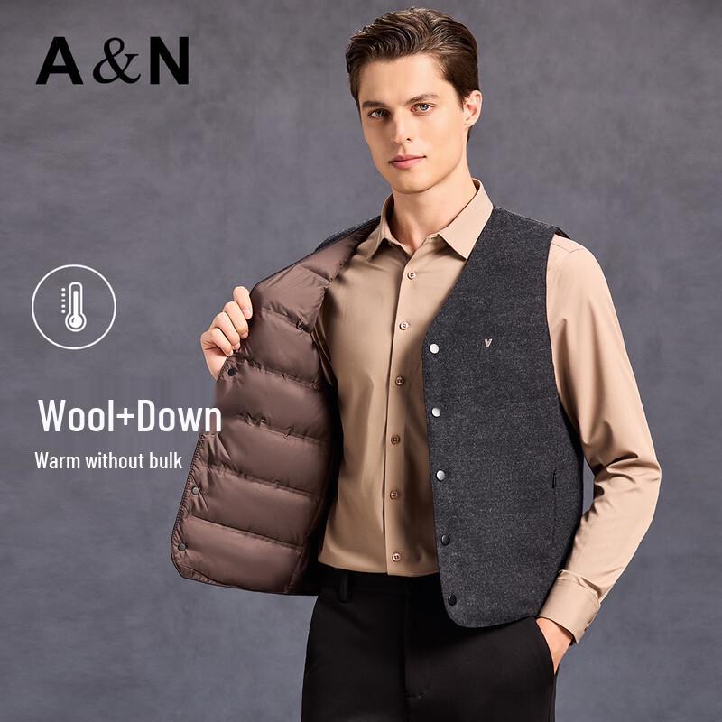 Antonio Men's Lightweight 90% Down V-Neck Vest
