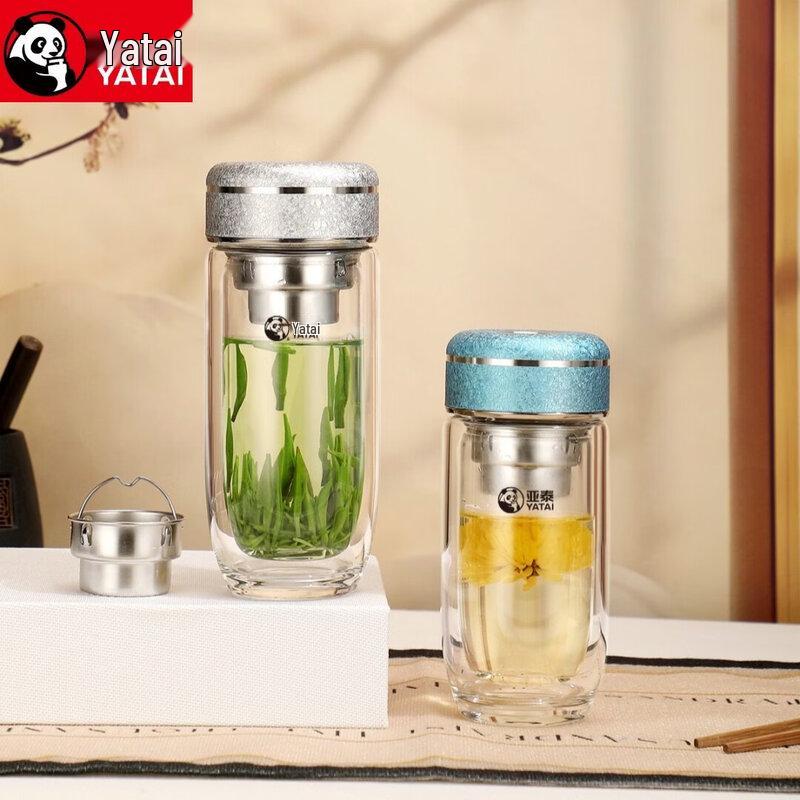 YATAI Goose Egg Double-Layer Glass Tea Infuser Cup 320ml