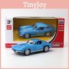 Modellino Auto Lega Chevrolet Corvette 1963 Classico Diecast Per Collezionisti E Esposizione