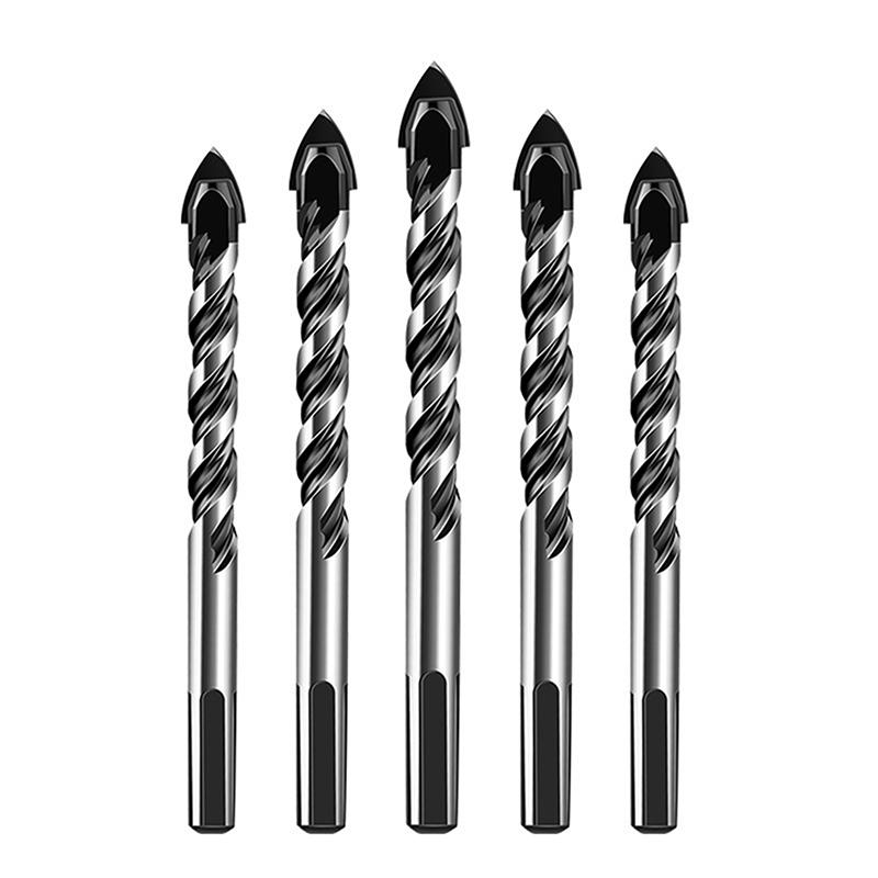 Kit di Punte da Trapano per Cemento da 3 mm a 12 mm Adatto per Vetro Plastica Legno Mattone Carburo di Tungsteno Trapano Lega Dura Punte da Trapano a Croce