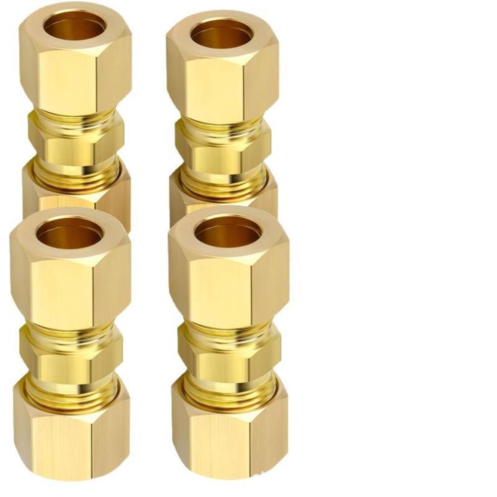 3-42mm1/8" 3/16" 1/4" 5/16" 3/8" 1/2" 3/4" 7/8" Inch Tube Compression Union Brass Pipe Fitting Connector Oil Water Fuel Gas