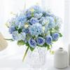 1PC Artificial Flowers Silk Roses Wedding Wreath Home Room Festival Decor Bridal Bouquet Outdoor Courtyard Garden Arch DIY Gift