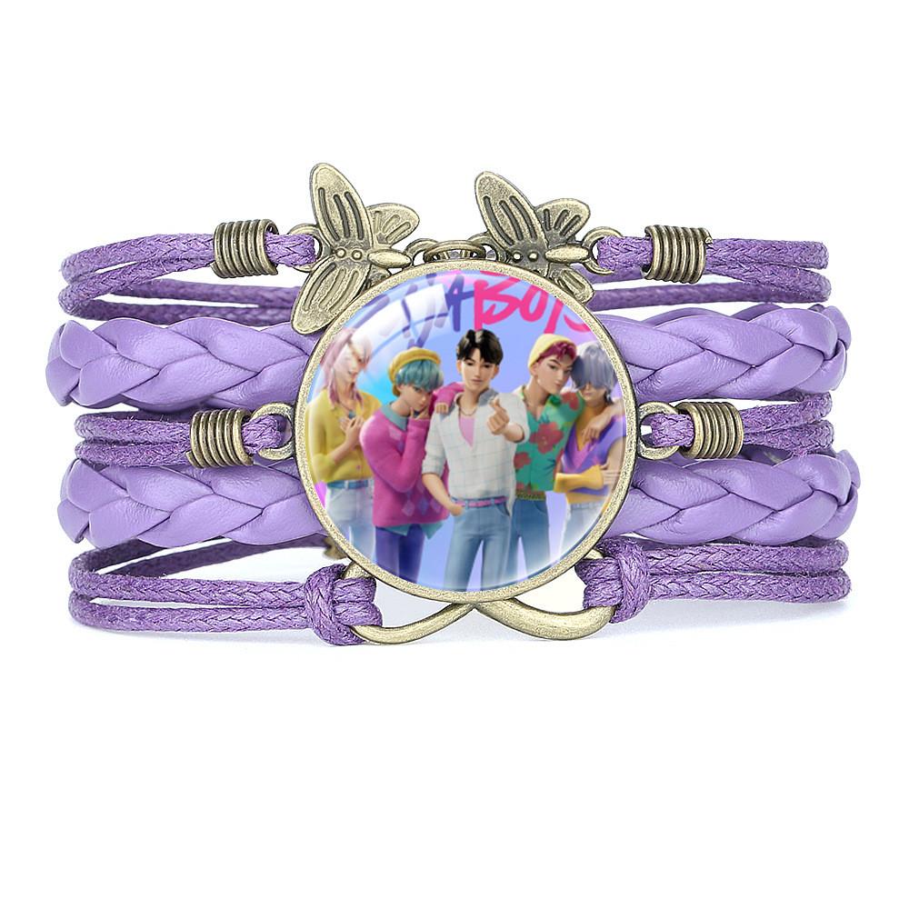 Butterfly Bracelet Rumi Zoey Mira Multi-layer Gem Bracelet Cartoon Pattern