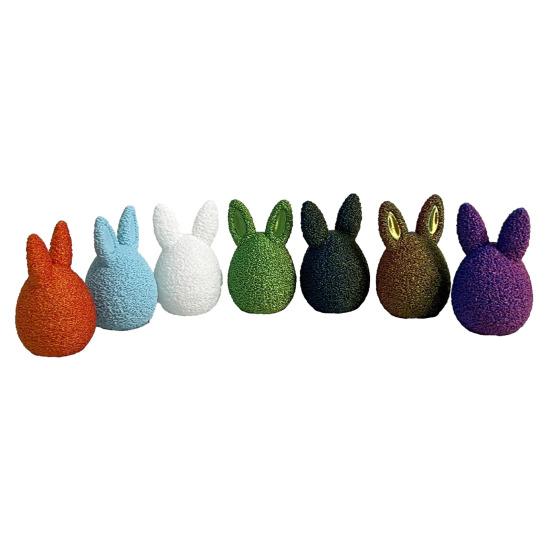 3D Printed Easter Egg Funny Easter Bunny Egg Desk Ornament Easter Basket Stuffers for Home Office Party Decor