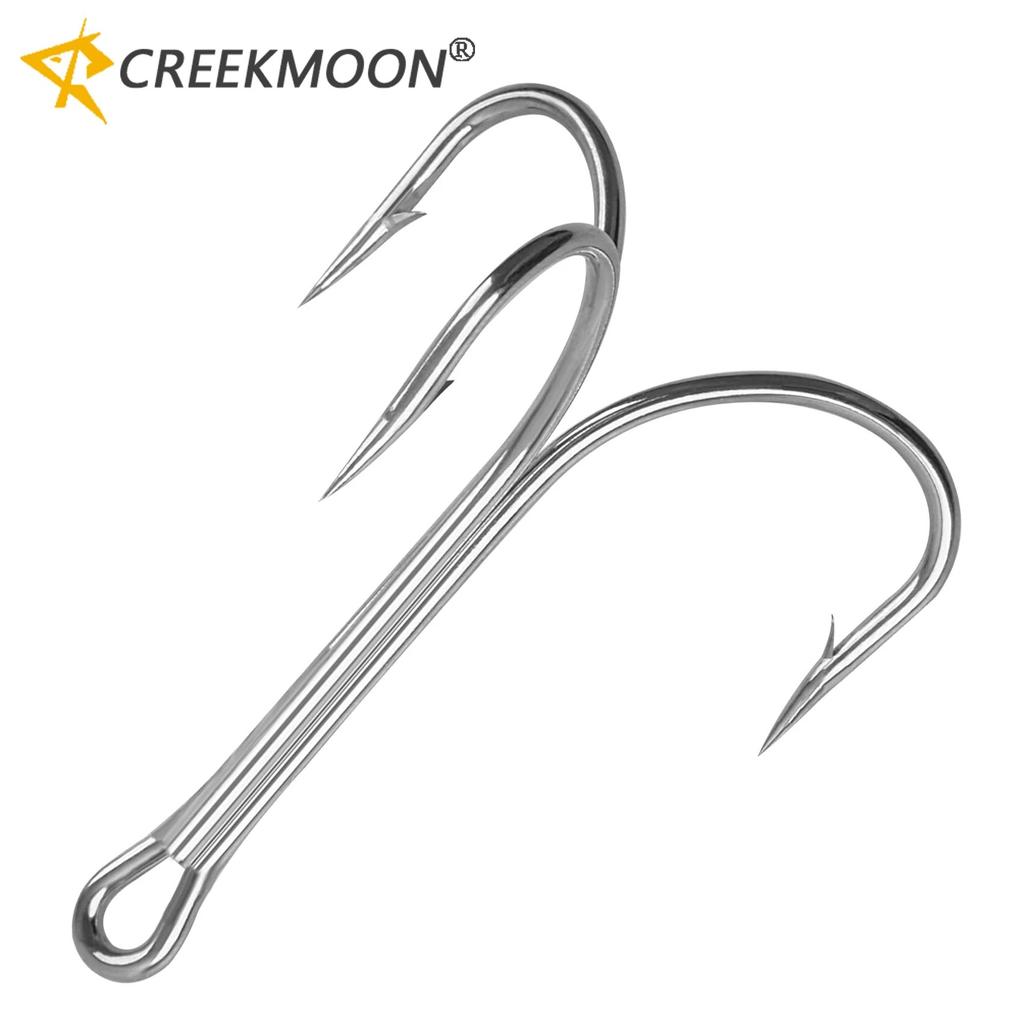 10pcs 4X Strengthen Fishing Brabed Hooks for Big Sea Fish Game Treble Hooks Artificial Bait Fishhooks Size 6/0# 7/0# 8/0# 10/0# 260319