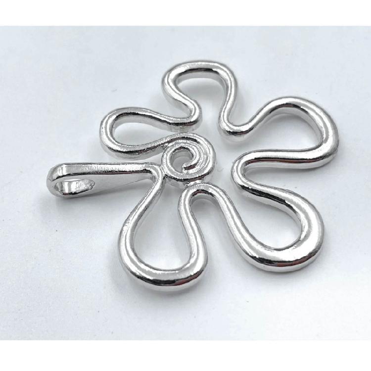 Flower Charm Pendants Abstract Flower Charm Dangle Jewelry Making Accessories