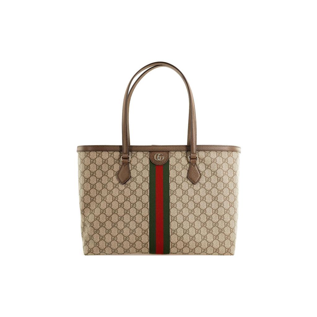 Gucci Ophidia GG Średnia Torba Beżowa/Hebanowa Unisex Torby Beżowy 631685-96IWB-8745