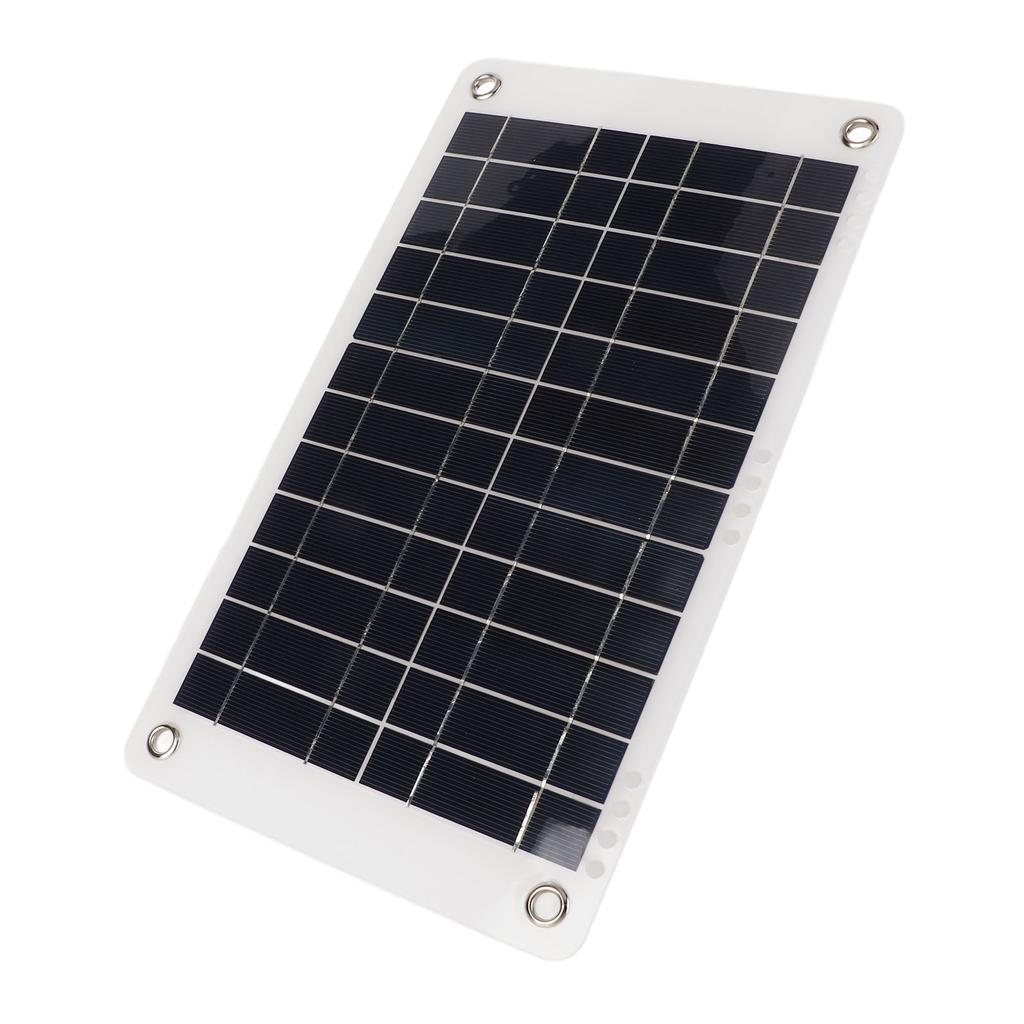 Solar Panel 12V 8.5W Monocrystalline Silicon Semi Flexible with Clip Solar Battery Charger for Outdoor