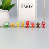 10Pcs Random Mini Suction Cup Toys Vegetables and Fruits Animal Mini Sucker Dolls Toy for Kid Boys Girls Gift