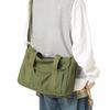 Canvas Bag Women's Crossbody Bag Men's Lightweight Commuting Shoulder Bag Large Capacity Student Class Bag