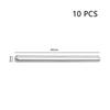 10-Piece Set of 304 Stainless Steel Dowel Pins, Knock Pins, Shelf Support Pins, Insert Type, Straight, for Shelf Supports, Silver (M3*40mm)