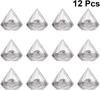 12 PCS Clear Diamond Shape Candy Box Acrylic Wedding Engagement Birthday Party Graduation Bachelor Party Theme Favors