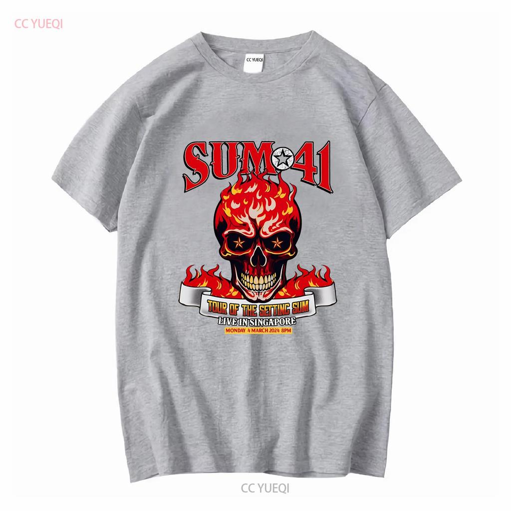 Sum 41 Tour 2024 Live In Singapore S To 5xl T Shirt Ss967 Long Or Short Sleeves Vintage Washed Stylish Designer Clothes Soft