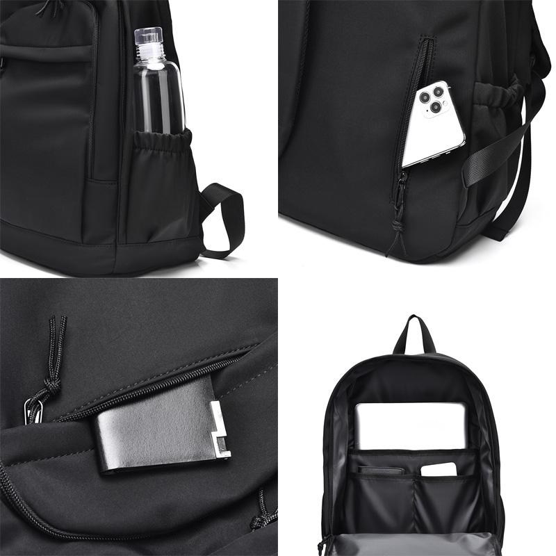 14 Zoll Unisex Rucksack mit großer Kapazität, lässiger Rucksack, strapazierfähiges Oxford-Gewebe, einfacher Reiserucksack, Rucksack, Computertasche, Studentenrucksack