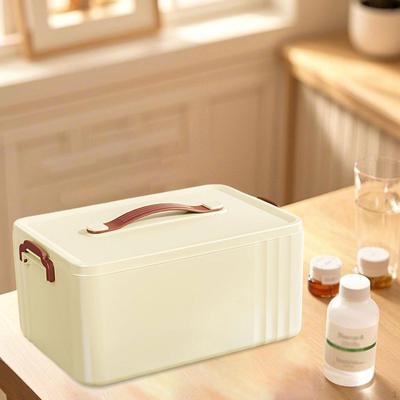 Emergency Storage Box Container Lidded Empty Dustproof Sleek Multipurpose Portable Medical with