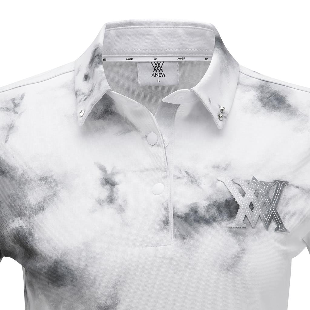 ANEW GOLF Women Collared Short T-Shirt_Wh
