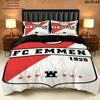 Fc Emmen Bedding Quilt Set Quilt Cover Pillowcase Home Decoration Birthday Gift (1 * duvet cover + 2 * pillowcase, without core)