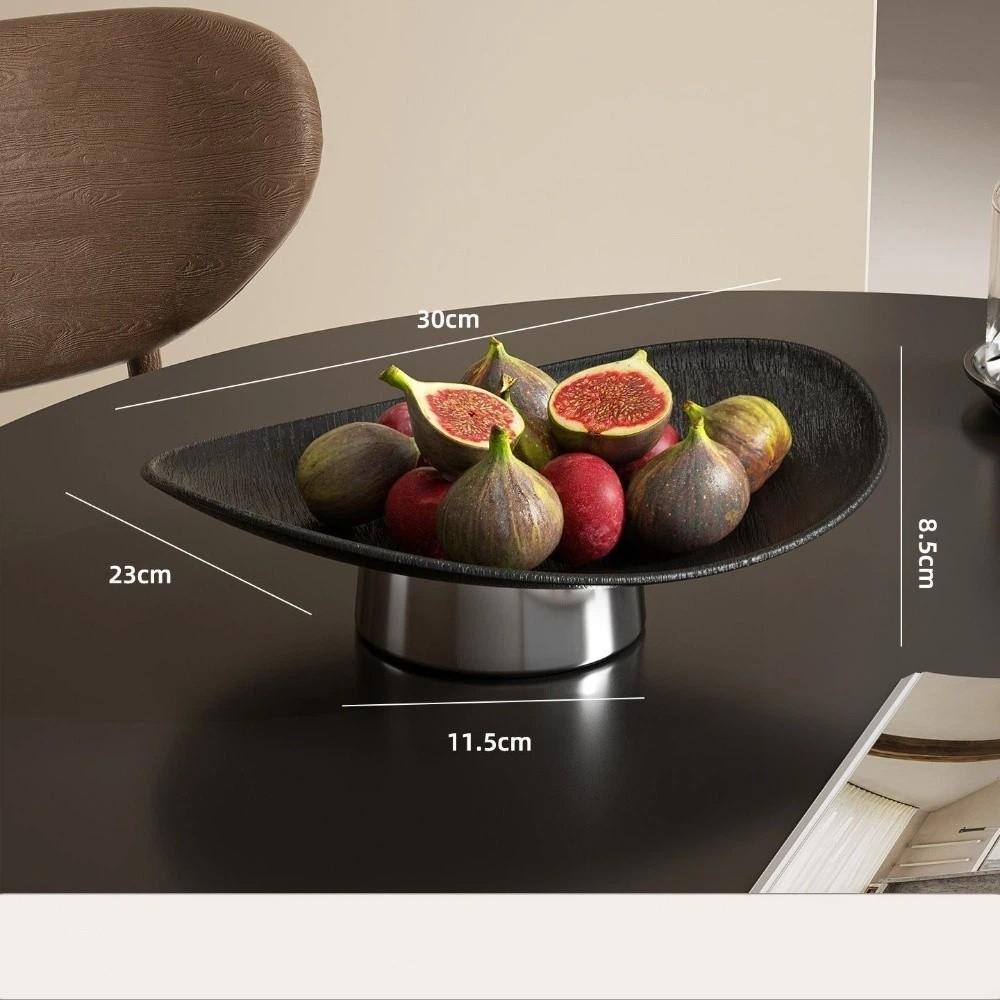 

New Light Luxury Style Fruit Plate Multi-purpose Desktop Jewelry Aromatherapy Storage Plate Fruit Bowl Kitchen чёрный