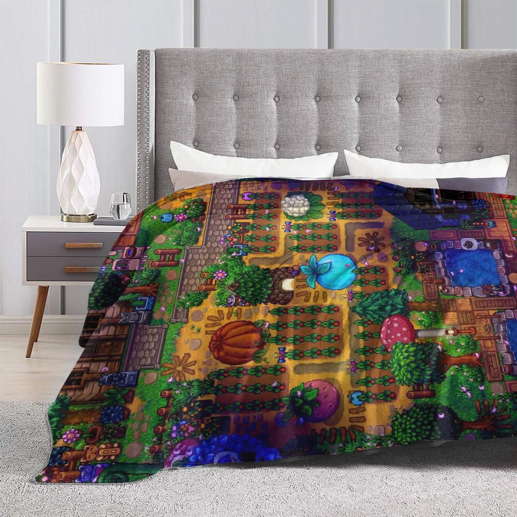Stardew Valley Animals Chicken Blanket Quality Super Soft  Throw Blanket Winter Travel Office Living Room Comfortable Bedspread