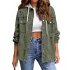 Women's Fashionable Casual Loose,fitting Distressed Patchwork Mid,length Denim Jacket