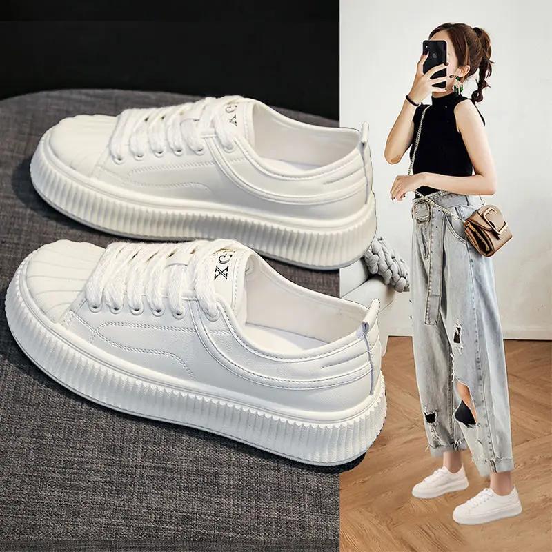 Fashion White High on Platform Women's Shoes Designer Luxury Vulcanized Shoe New Arrival 2025 39 Comfortable and Elegant Ladies Footwear