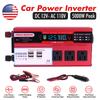 5000W Car Power Inverter Pure Sine Wave DC 12V To AC 110V Converter LCD Screen Display Portable Household