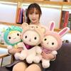 25Cm Two Plush Toys Children Cute Rabbit And Bear Sleep Cute Cartoon Plush Toy Animal Doll Children's Birthday Presents