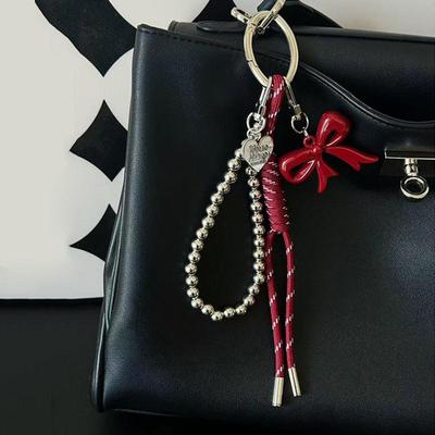 Mini Niedlicher Schleife Herzförmiger Rucksack Hängende Handtasche Anhänger Tasche Anhänger Taschen Zubehör