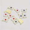 20Pcs Enamel Coffee Cup Charms Gold Plated Cartoon Pin Coffee Life Lovers Pendants For Making Jewelry Creative Gift