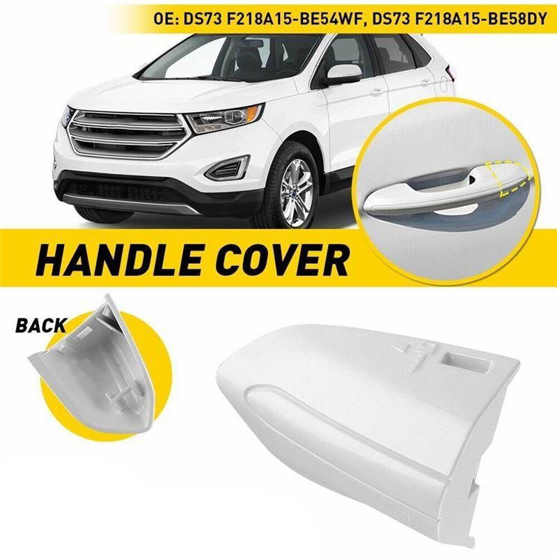 AA92-DS7Z-54218A15-DC Car Front Left Door Handle Lock Bezel Cover Replacement For Ford Fusion Edge 2015- White