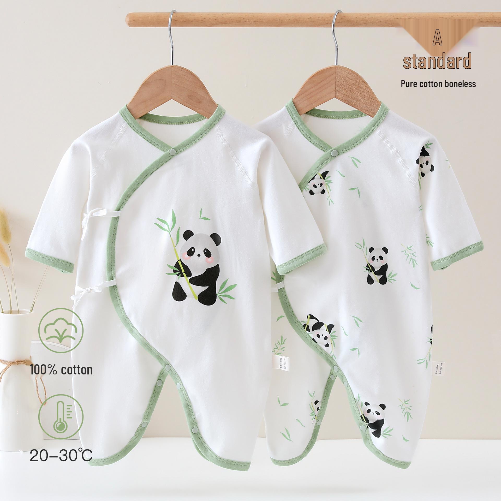 

Унисекс Боди с длинным рукавом из хлопка для новорожденных - Мягкая, бесшовная, всесезонная детская пижама 52 cm