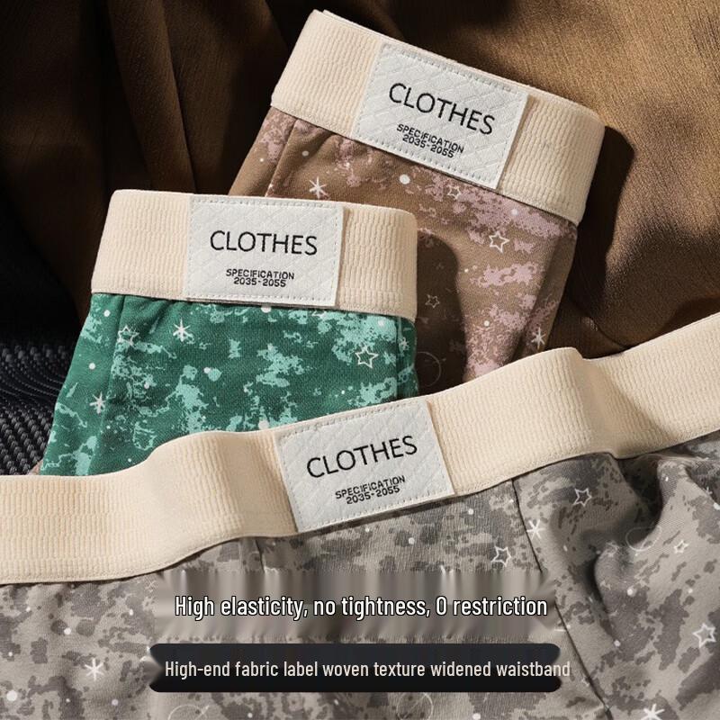 FitonTon Men's Premium Antibacterial Cotton Boxer Briefs 3-Pack