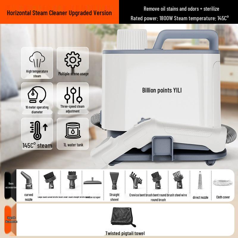 Nettoyeur Vapeur Haute Température Multifonctionnel Yili pour Maison, Cuisine, Toilettes, Climatiseur et Élimination de la Graisse.