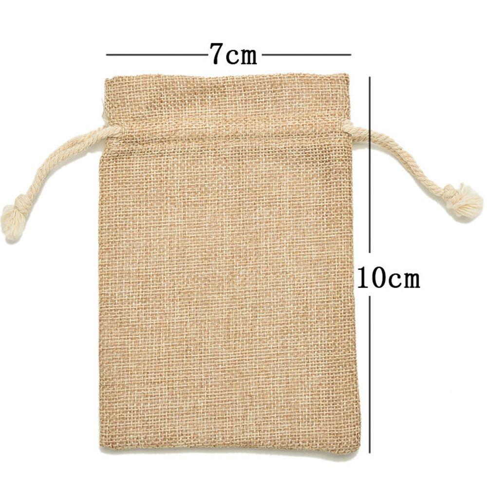 Gunny Favour Mini Hessian Pouch Rustic Gift Party Tie Wedding Burlap Favor Bag