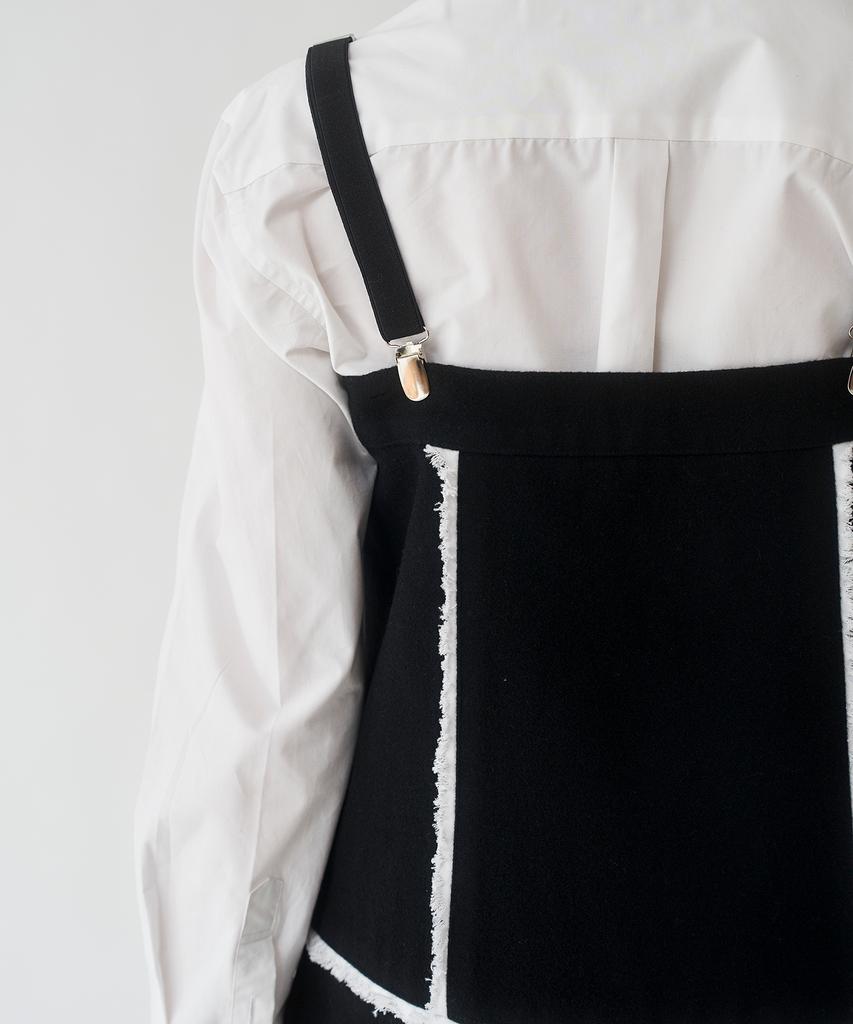 Yusim Wool Damaged Suspender Dress