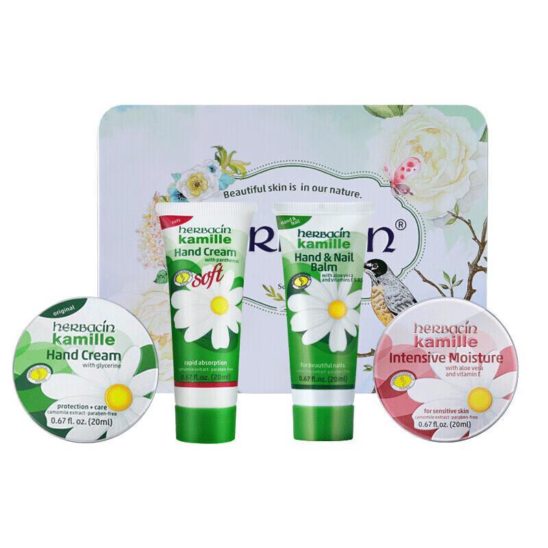 Herbacin Kamille Little Bird 4-Piece Hand Cream Set