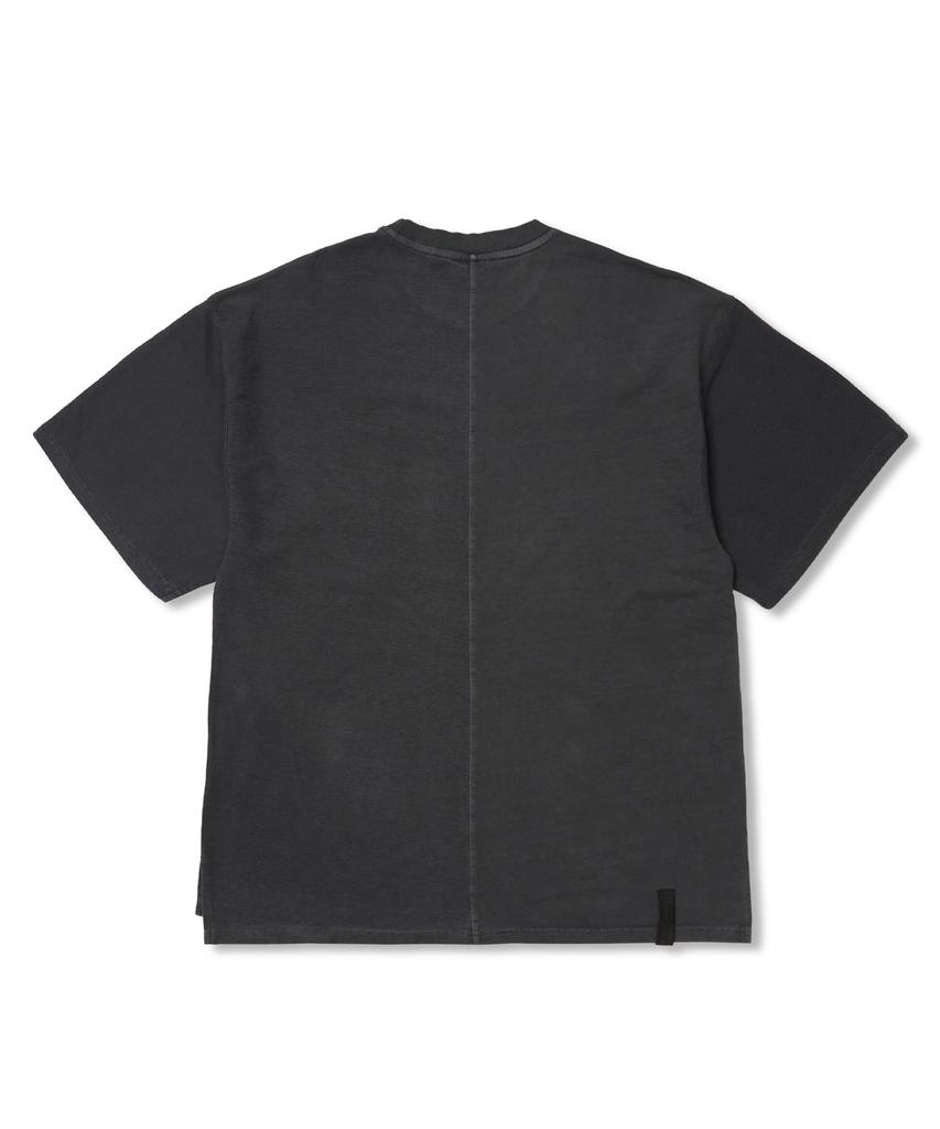 STIGMA Docking Insideout Pigment Oversized Short Sleeves T-Shirts Charcoal