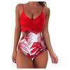 Fashion Women's Summer Sexy Printed One-piece  Bikini Swimsuit  New
