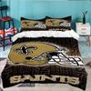 New Orleans Helmet 3pcs Bedding Set,Including 1pc Duvet Cover And 2pcs Pillowcases Perfect Gift for Christmas,Ideal for Bedroom, Dormitory