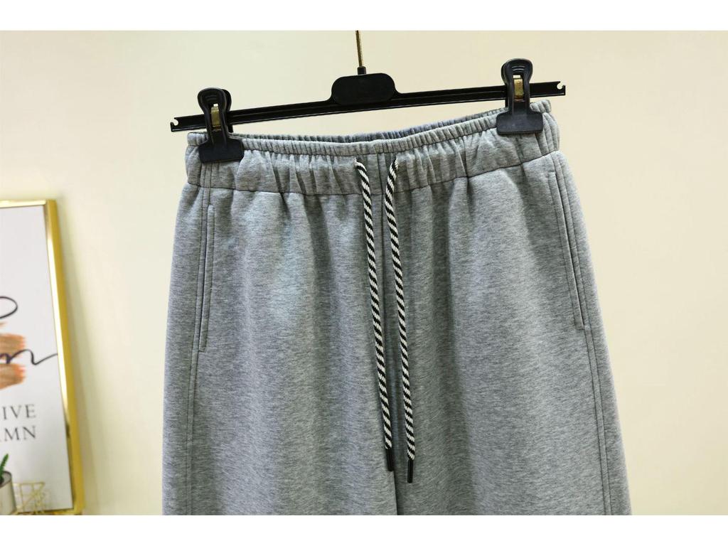 Spring Women's High-Waisted Wide-Leg Cotton Pants