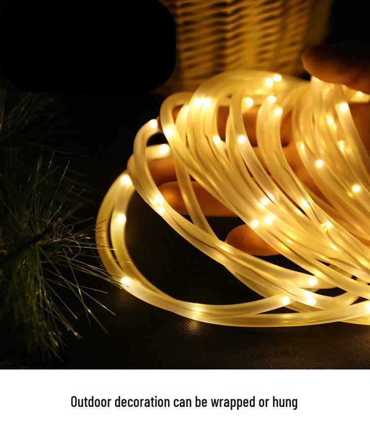 Outdoor Waterproof Plug-in Copper Wire String Lights - 100 Decorative Color Lights