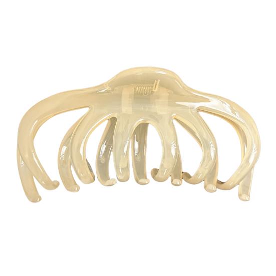 

Великий кіготь для волосся восьминога Жіноче густе волосся Заколка для душу Затискач для волосся Нековзкі аксесуари для волосся Інструменти для укладання волосся бежевий